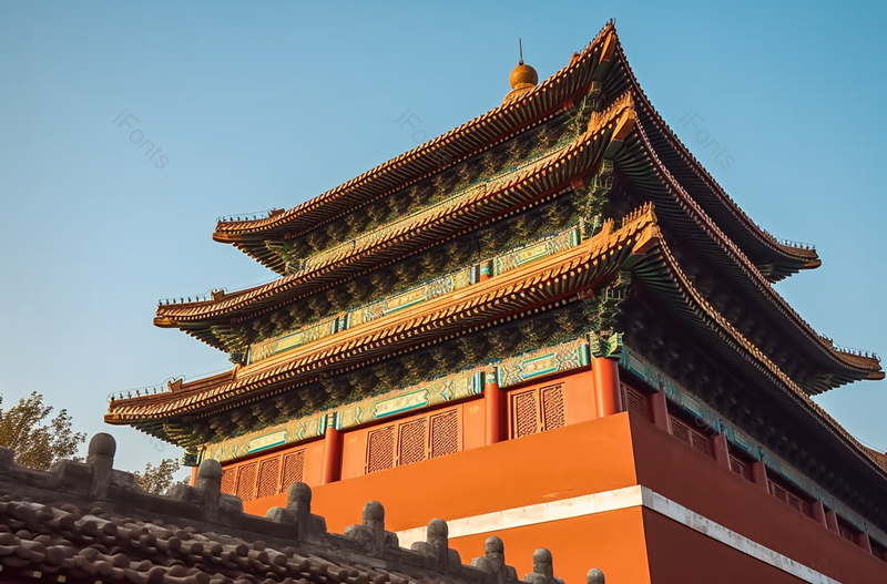 中国文化北京钟鼓楼城楼建筑摄影图,高清,摄影图,摄影图片,图片大全,摄影图免费下载